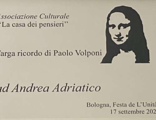 Targa Volponi ad Andrea Adriatico